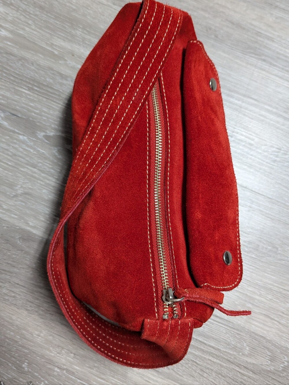 Vintage 2002 Banana Republic Suede Handbag Y2K - Picture 5 of 12